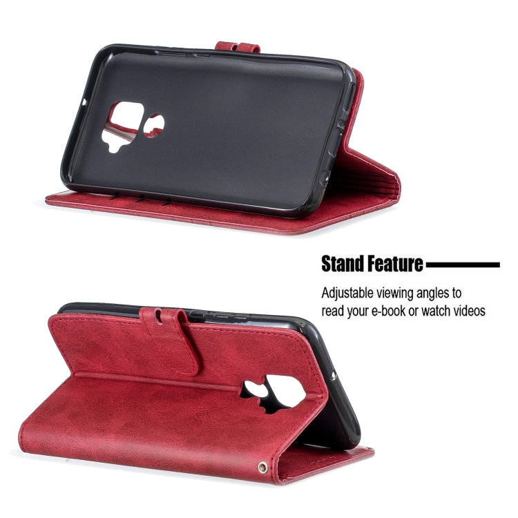 For Huawei Mate 30 Lite Stitching Style 2-Color Cow Texture Horizontal Flip PU Leather Case with Holder & Card Slot & Lanyard