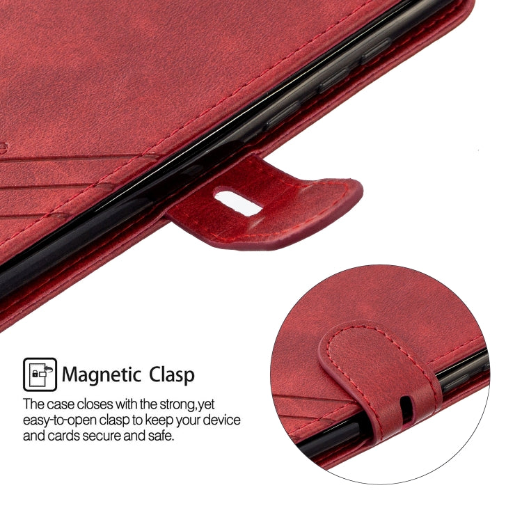 For Huawei P40 Stitching Style 2-Color Cow Texture Horizontal Flip PU Leather Case with Holder & Card Slot & Lanyard