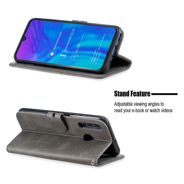 For Huawei P40 lite E / Y7p Stitching Style 2-Color Cow Texture Horizontal Flip PU Leather Case with Holder & Card Slot & Lanyard