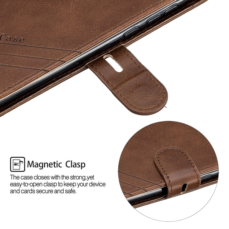 For Huawei P40 lite E / Y7p Stitching Style 2-Color Cow Texture Horizontal Flip PU Leather Case with Holder & Card Slot & Lanyard