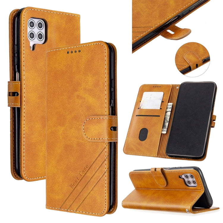 For Huawei P40 lite / nova 7i Stitching Style 2-Color Cow Texture Horizontal Flip PU Leather Case with Holder & Card Slot & Lanyard
