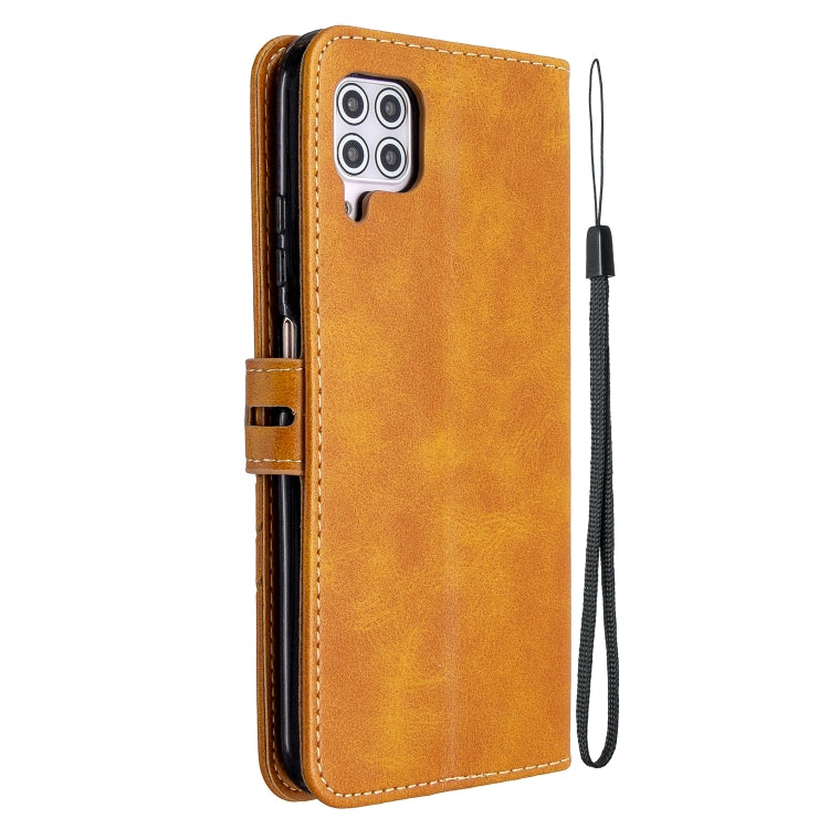 For Huawei P40 lite / nova 7i Stitching Style 2-Color Cow Texture Horizontal Flip PU Leather Case with Holder & Card Slot & Lanyard