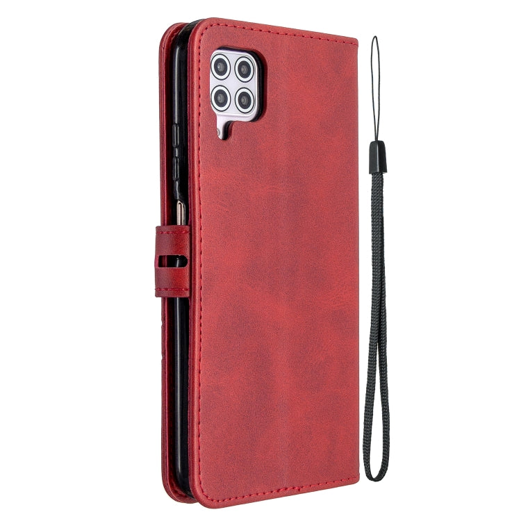 For Huawei P40 lite / nova 7i Stitching Style 2-Color Cow Texture Horizontal Flip PU Leather Case with Holder & Card Slot & Lanyard