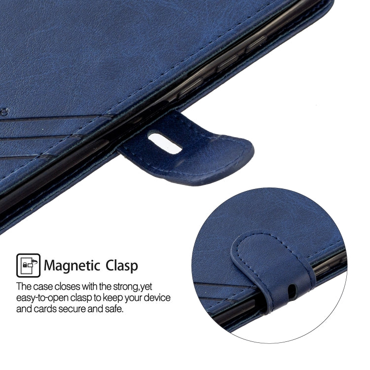 For Huawei P40 Pro Stitching Style 2-Color Cow Texture Horizontal Flip PU Leather Case with Holder & Card Slot & Lanyard
