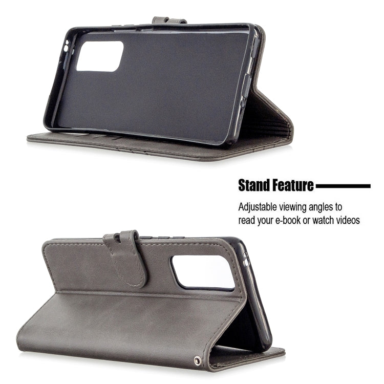 For Huawei Honor 30 Stitching Style 2-Color Cow Texture Horizontal Flip PU Leather Case with Holder & Card Slot & Lanyard