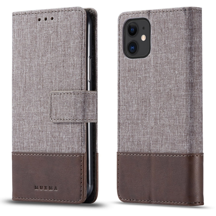 For iPhone 11 Pro Max MUXMA MX102 Horizontal Flip Canvas Leather Case with Stand & Card Slot & Wallet Function