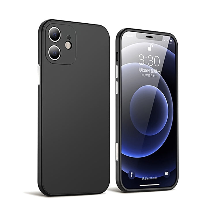 For iPhone 12 mini All-inclusive Ultra-Thin PC Integral Shell + Tempered Film Shockproof Protective Case