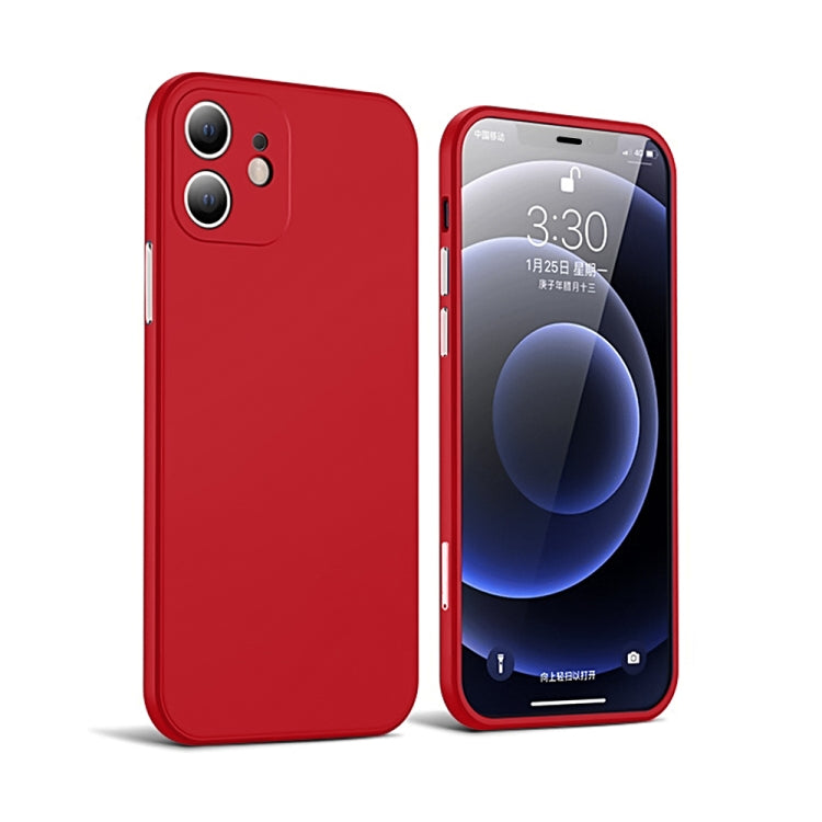 For iPhone 12 All-inclusive Ultra-Thin PC Integral Shell + Tempered Film Shockproof Protective Case