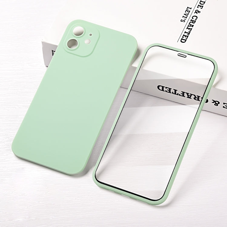 For iPhone 12 Pro All-inclusive Ultra-Thin PC Integral Shell + Tempered Film Shockproof Protective Case
