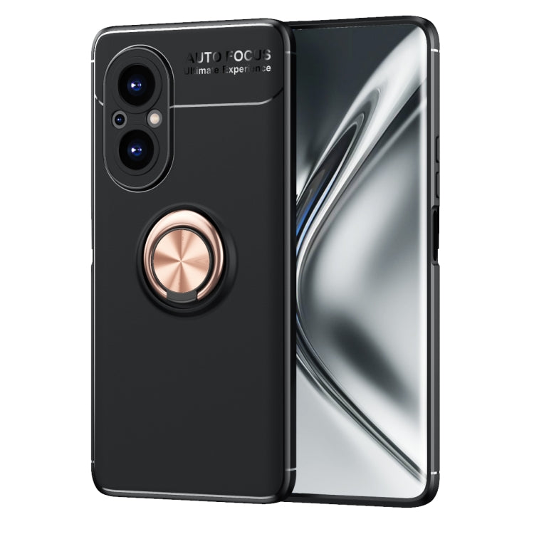 For Honor 50 SE Metal Ring Holder 360 Degree Rotating TPU Case