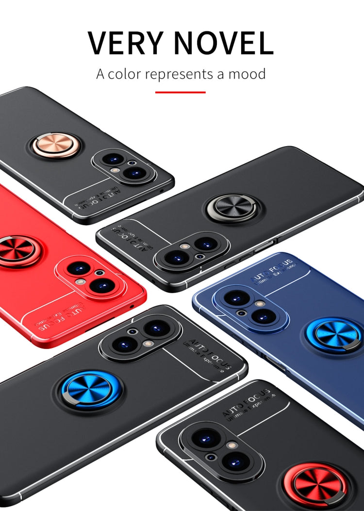 For Honor 50 SE Metal Ring Holder 360 Degree Rotating TPU Case
