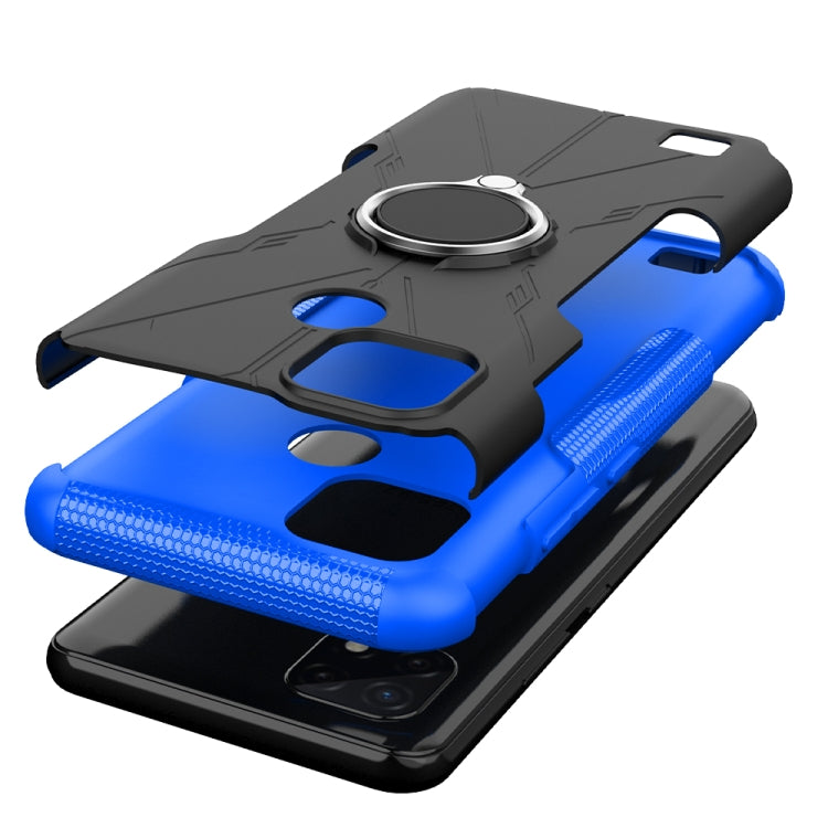 For OPPO Realme C20 / C21 Armor Bear Shockproof PC + TPU Protective Case with Ring Holder