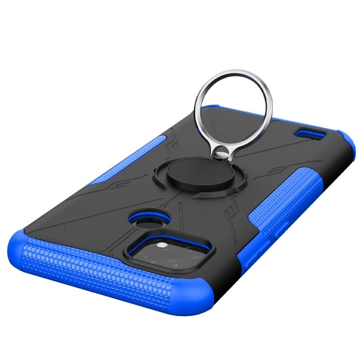 For OPPO Realme C20 / C21 Armor Bear Shockproof PC + TPU Protective Case with Ring Holder