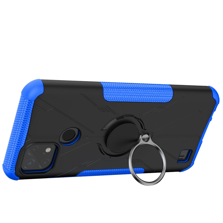 For OPPO Realme C20 / C21 Armor Bear Shockproof PC + TPU Protective Case with Ring Holder