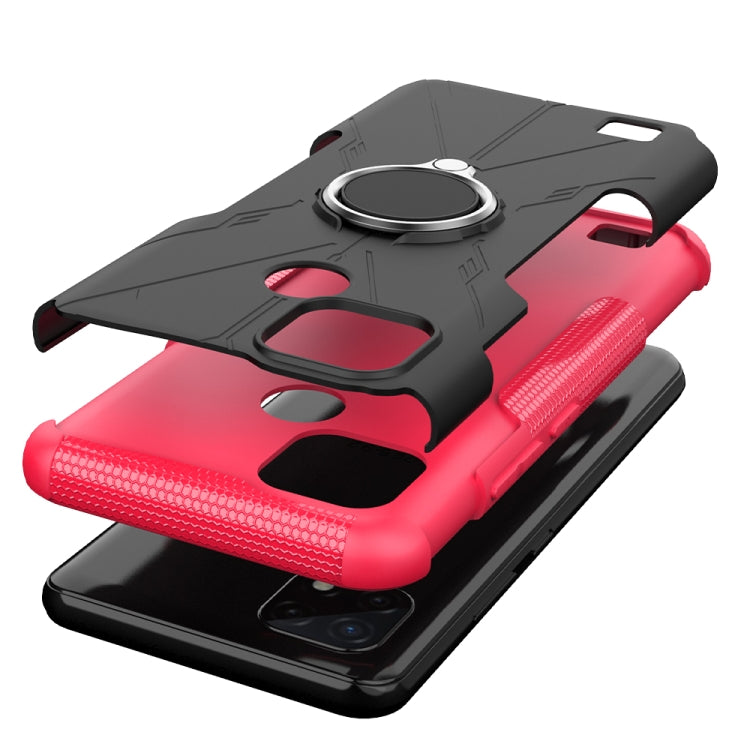 For OPPO Realme C20 / C21 Armor Bear Shockproof PC + TPU Protective Case with Ring Holder