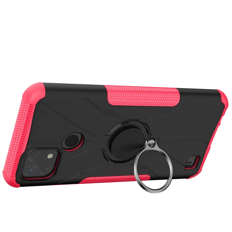 For OPPO Realme C20 / C21 Armor Bear Shockproof PC + TPU Protective Case with Ring Holder