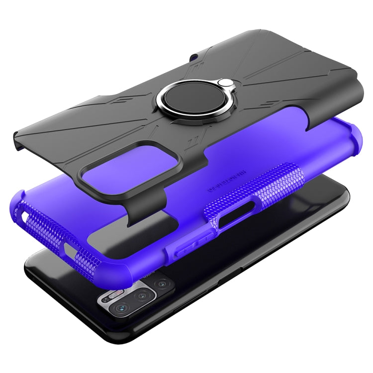 For Xiaomi Redmi Note 10 5G Armor Bear Shockproof PC + TPU Protective Case with Ring Holder