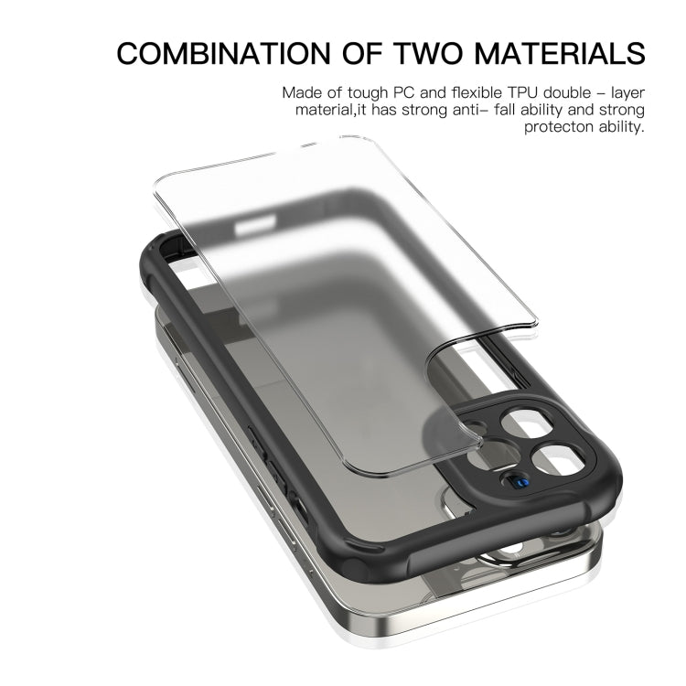 For iPhone 11 LESUDESIGN Series Frosted Acrylic Anti-fall Protective Case