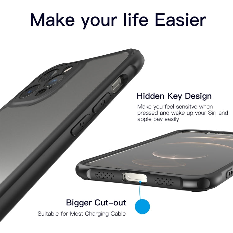 For iPhone 11 Pro LESUDESIGN Series Frosted Acrylic Anti-fall Protective Case