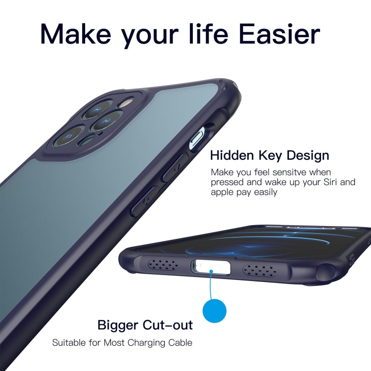 For iPhone 12 mini LESUDESIGN Series Frosted Acrylic Anti-fall Protective Case