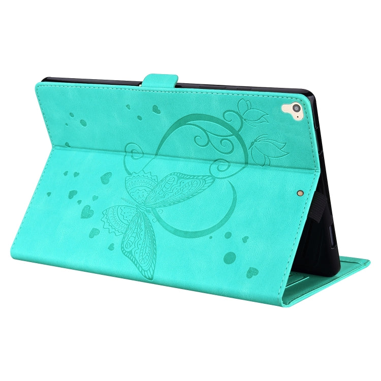Love Butterfly Pattern Horizontal Flip Leather Case with Holder & Sleep / Wake-up Function For iPad 9.7 (2017) (2018) / Air 2 Pro
