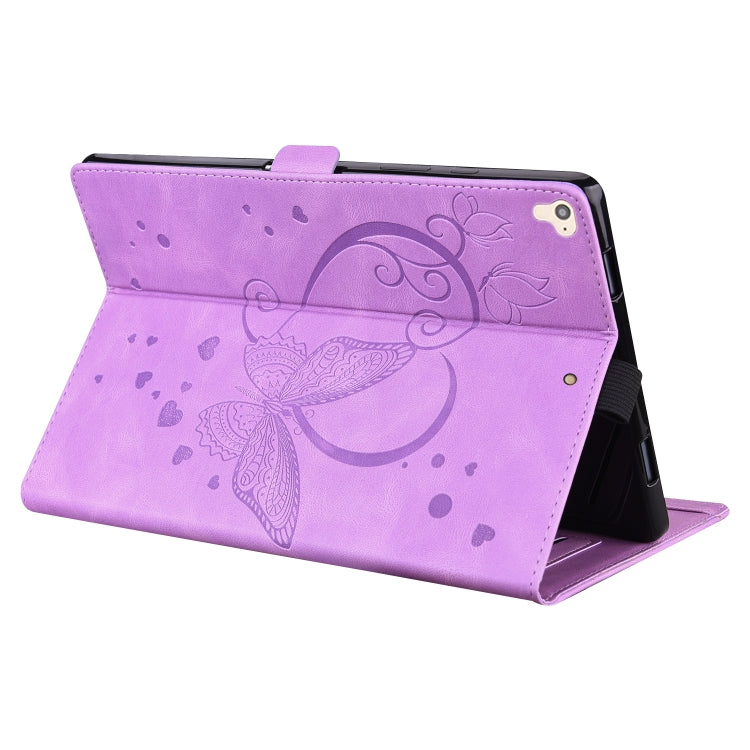Love Butterfly Pattern Horizontal Flip Leather Case with Holder & Sleep / Wake-up Function For iPad 9.7 (2017) (2018) / Air 2 Pro