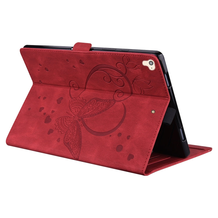 Love Butterfly Pattern Horizontal Flip Leather Case with Holder & Sleep / Wake-up Function For iPad 9.7 (2017) (2018) / Air 2 Pro