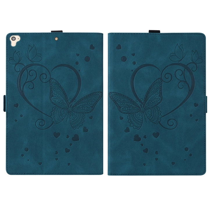 Love Butterfly Pattern Horizontal Flip Leather Case with Holder & Sleep / Wake-up Function For iPad 9.7 (2017) (2018) / Air 2 Pro