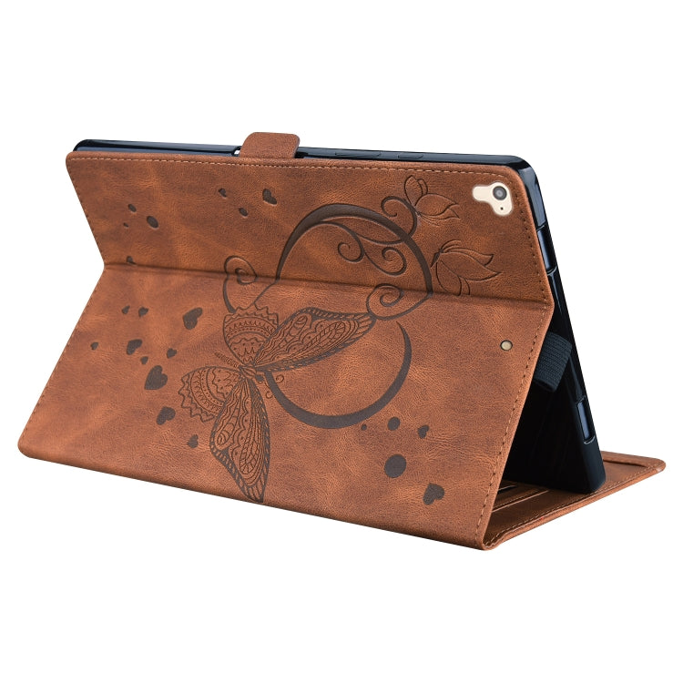Love Butterfly Pattern Horizontal Flip Leather Case with Holder & Sleep / Wake-up Function For iPad 9.7 (2017) (2018) / Air 2 Pro