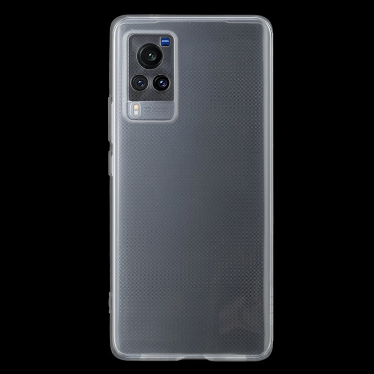 For vivo X60 Curved Screen Version 0.75mm Ultra-thin Transparent TPU Soft Protective Case