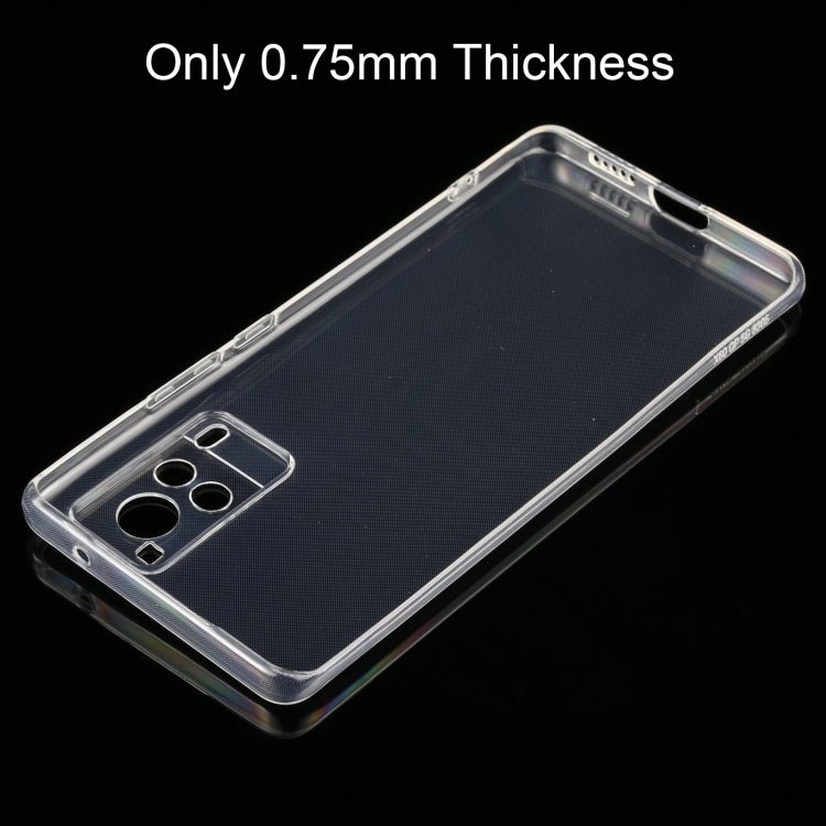 For vivo X60 Curved Screen Version 0.75mm Ultra-thin Transparent TPU Soft Protective Case
