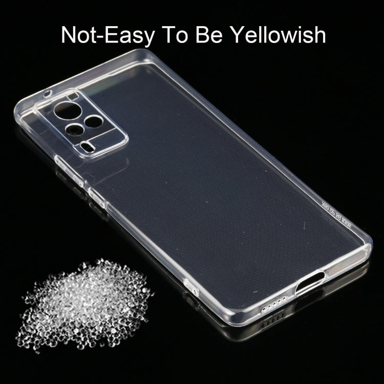 For vivo X60 Curved Screen Version 0.75mm Ultra-thin Transparent TPU Soft Protective Case