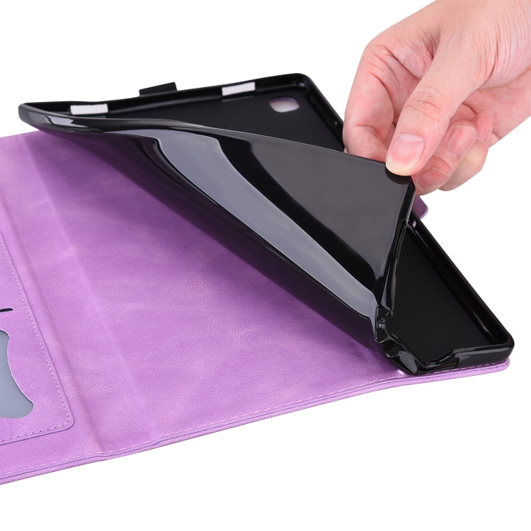For Samsung Galaxy Tab A7 Lite T220 T225 Love Butterfly Pattern Horizontal Flip Leather Case with Holder