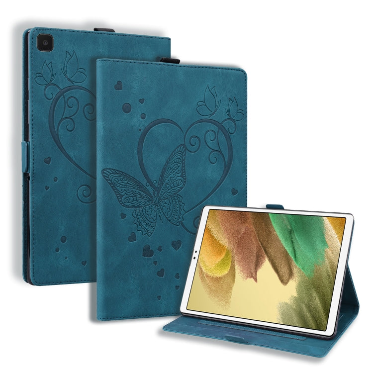 For Samsung Galaxy Tab A7 Lite T220 T225 Love Butterfly Pattern Horizontal Flip Leather Case with Holder
