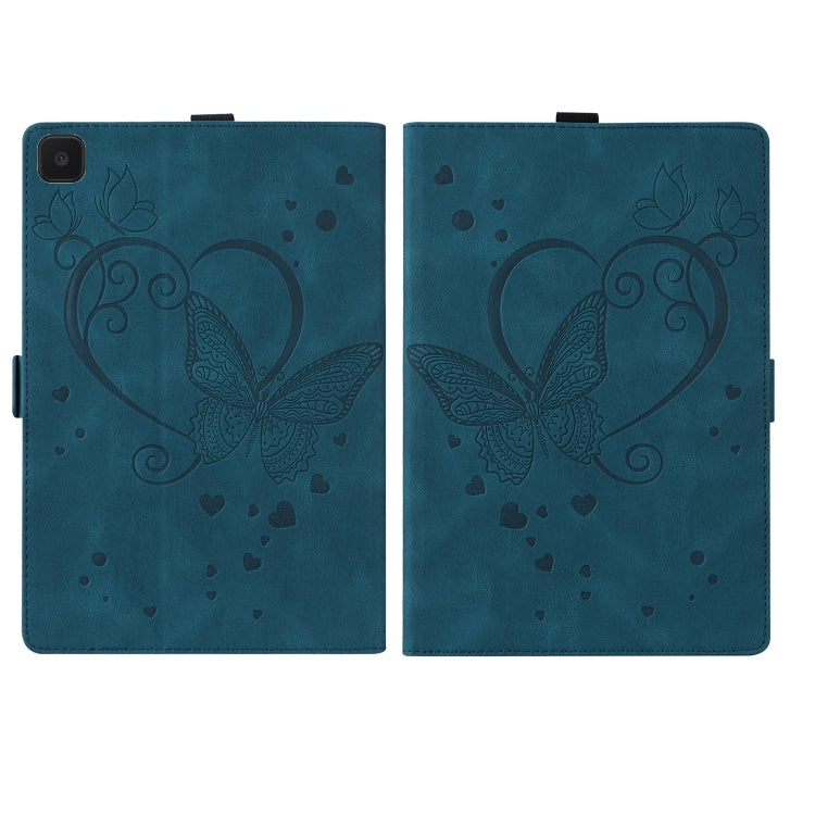 For Samsung Galaxy Tab A7 Lite T220 T225 Love Butterfly Pattern Horizontal Flip Leather Case with Holder
