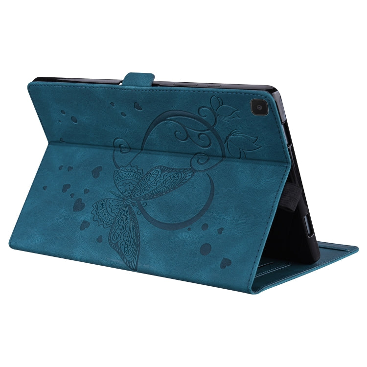 For Samsung Galaxy Tab A7 Lite T220 T225 Love Butterfly Pattern Horizontal Flip Leather Case with Holder