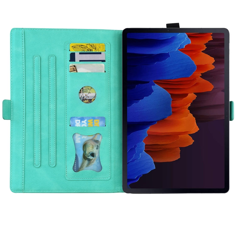For Samsung Galaxy Tab S8 / Galaxy Tab S7 T870 SM-T875 SM-T876B Love Butterfly Pattern Horizontal Flip Leather Case with Holder
