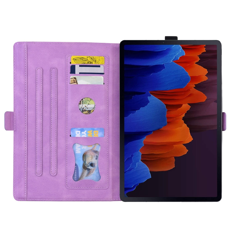 For Samsung Galaxy Tab S8 / Galaxy Tab S7 T870 SM-T875 SM-T876B Love Butterfly Pattern Horizontal Flip Leather Case with Holder