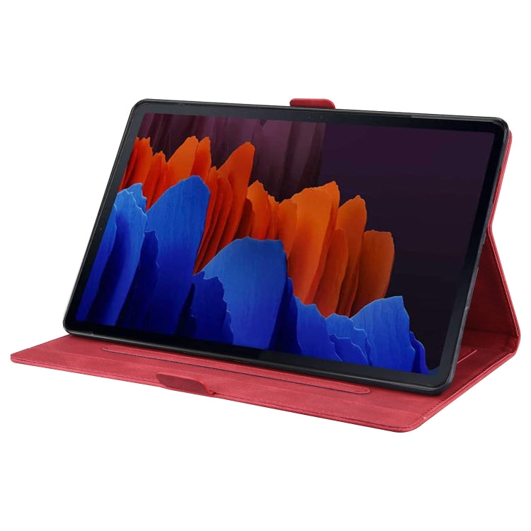 For Samsung Galaxy Tab S8 / Galaxy Tab S7 T870 SM-T875 SM-T876B Love Butterfly Pattern Horizontal Flip Leather Case with Holder