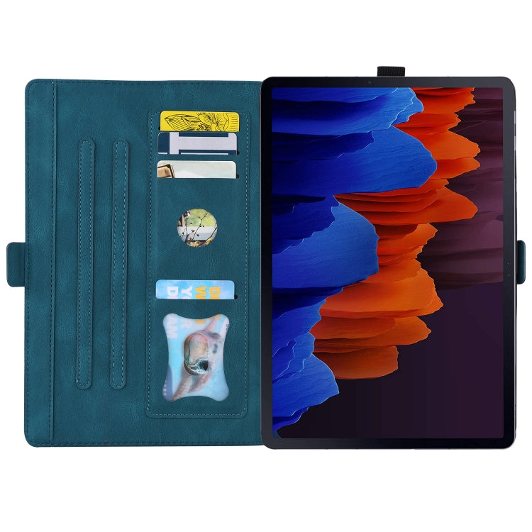 For Samsung Galaxy Tab S8 / Galaxy Tab S7 T870 SM-T875 SM-T876B Love Butterfly Pattern Horizontal Flip Leather Case with Holder