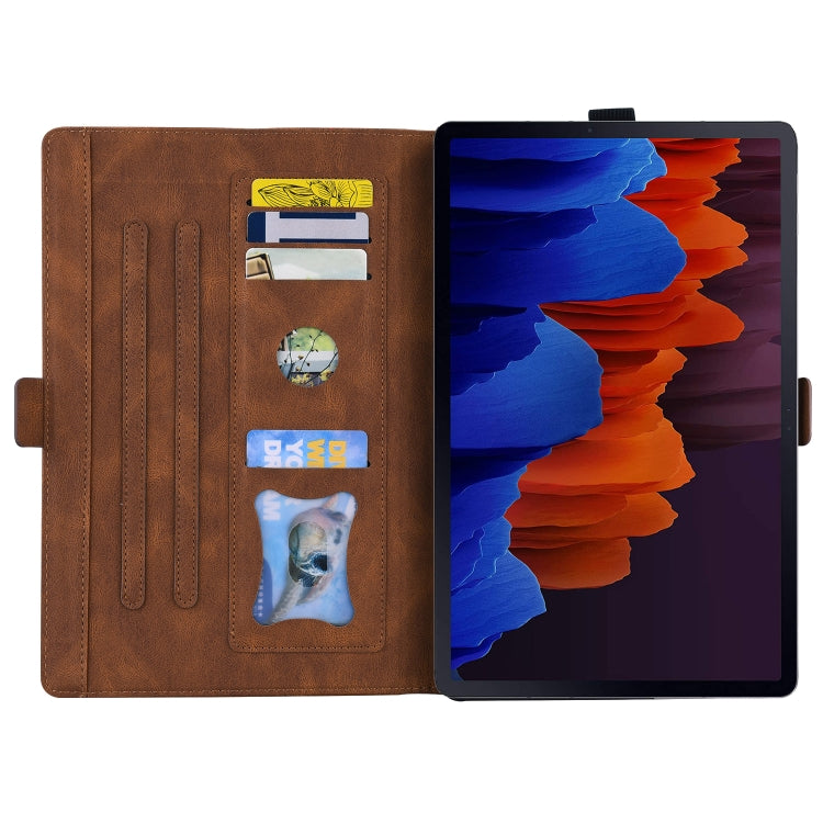 For Samsung Galaxy Tab S8 / Galaxy Tab S7 T870 SM-T875 SM-T876B Love Butterfly Pattern Horizontal Flip Leather Case with Holder