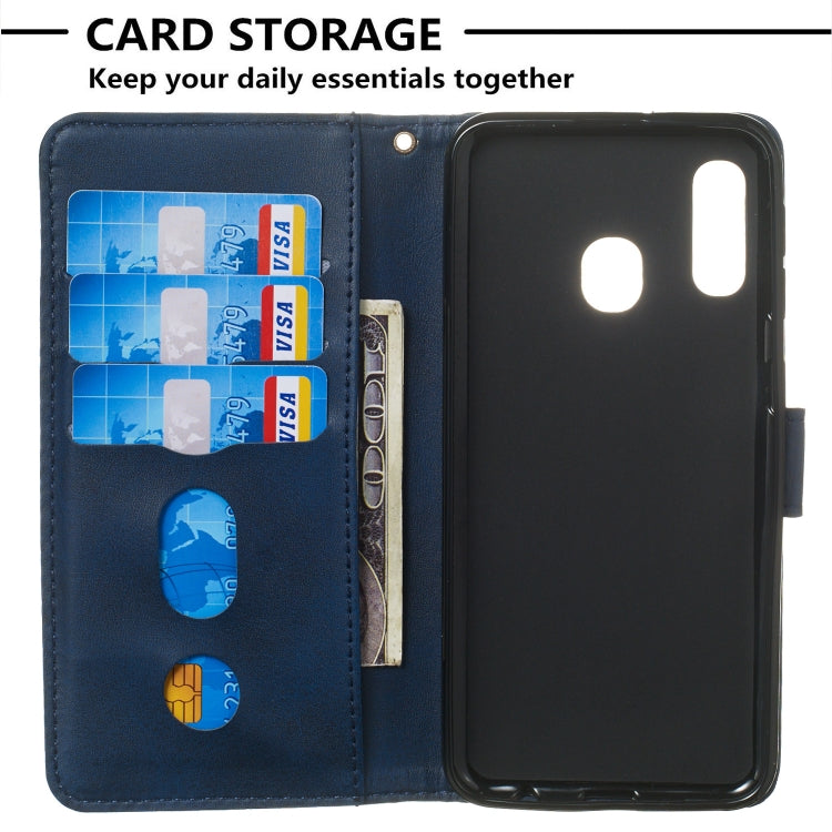 For Galaxy A20e Zipper Horizontal Flip Leather Case with Wallet & Holder & Card Slots