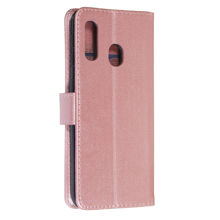 For Galaxy A20e Zipper Horizontal Flip Leather Case with Wallet & Holder & Card Slots