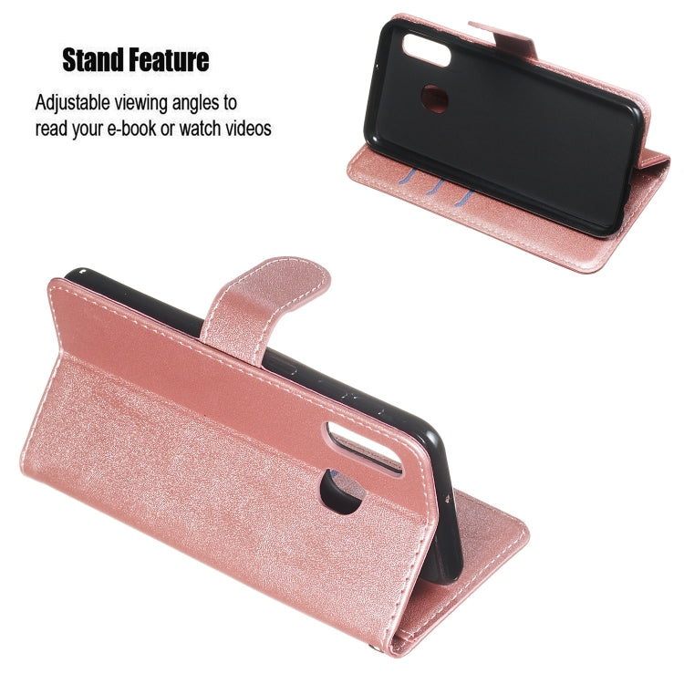 For Galaxy A20e Zipper Horizontal Flip Leather Case with Wallet & Holder & Card Slots