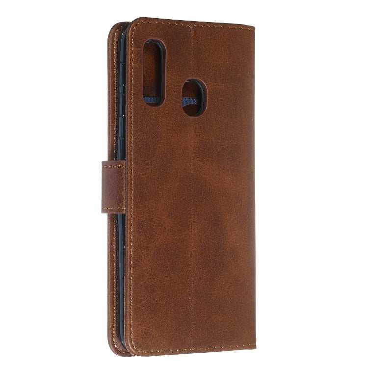 For Galaxy A20e Zipper Horizontal Flip Leather Case with Wallet & Holder & Card Slots
