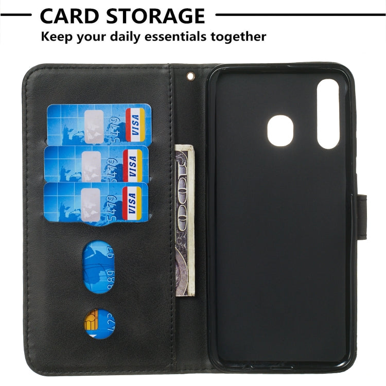 For Galaxy A20 / A30 Zipper Horizontal Flip Leather Case with Wallet & Holder & Card Slots