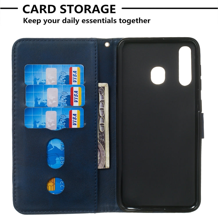 For Galaxy A20 / A30 Zipper Horizontal Flip Leather Case with Wallet & Holder & Card Slots