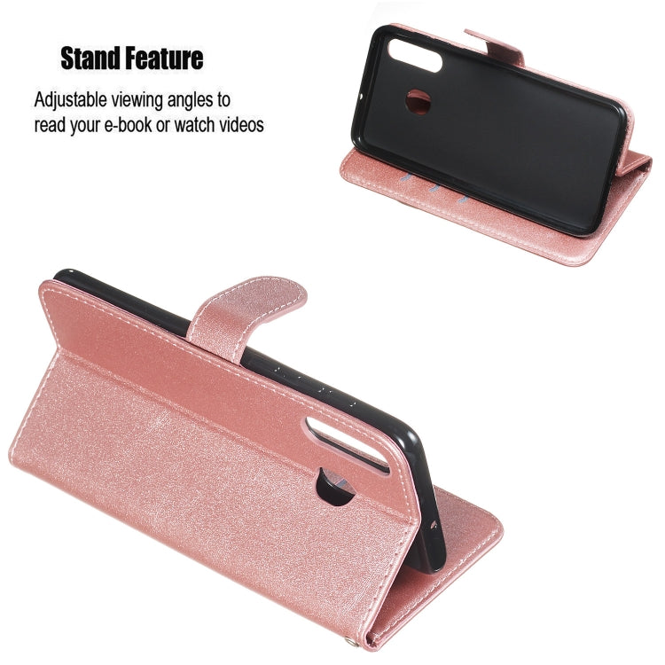 For Galaxy A20 / A30 Zipper Horizontal Flip Leather Case with Wallet & Holder & Card Slots