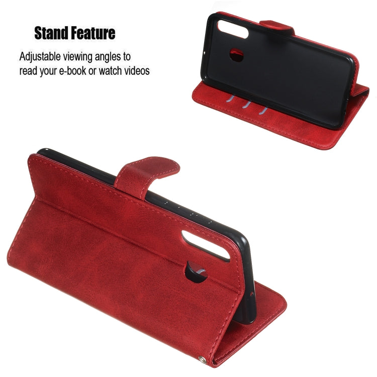 For Galaxy A20 / A30 Zipper Horizontal Flip Leather Case with Wallet & Holder & Card Slots