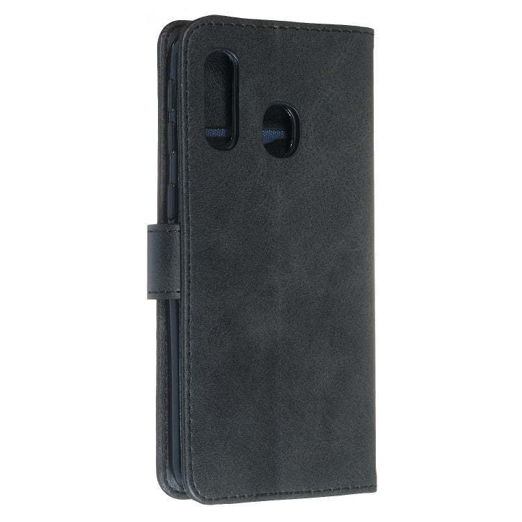 For Galaxy A40 Zipper Horizontal Flip Leather Case with Wallet & Holder & Card Slots